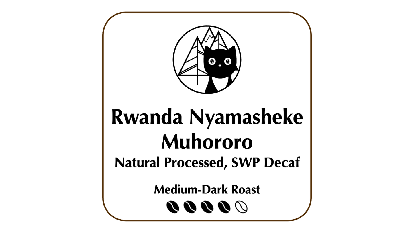 Rwanda Nyamasheke Muhororo SWP Decaf Medium-Dark Roast